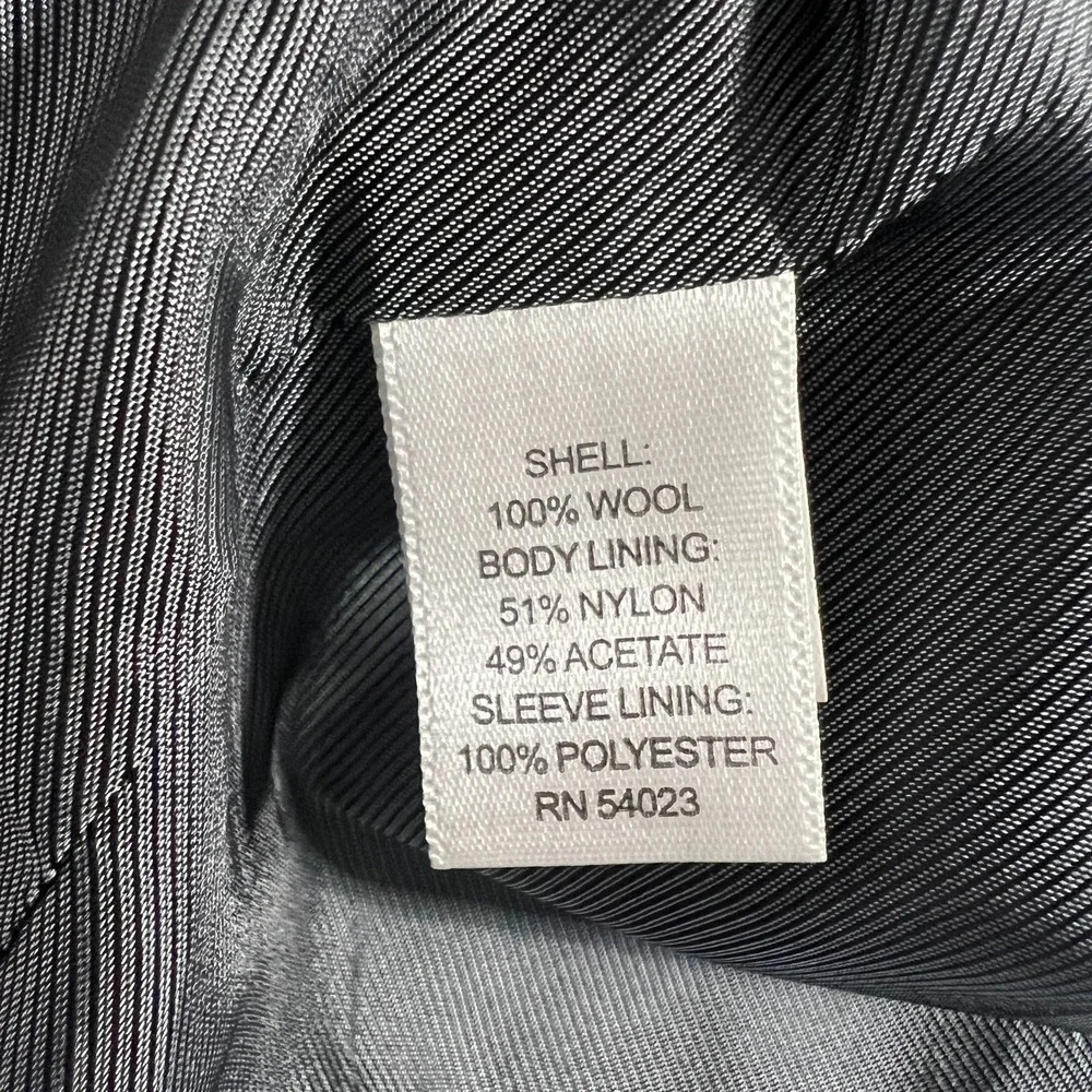 Banana Republic Suit Jacket Mens 38S Short Gray Blazer Wool Tailored Lanificio